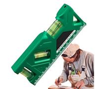 Pequeña leveller - 6 pulgadas Herramientas | ABS Espíritu - Horizontal Vertical de 3 líneas Medición de burbujas DIY Portátil Herramienta Conveniente Para Taller Hogar Construcción Carpintería