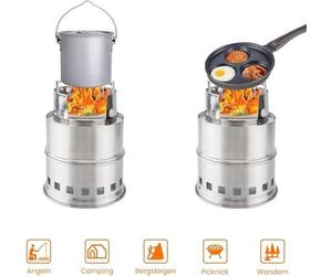 Pequeña parrilla de gas para uso en camping, de 13,5 x 13,5 x 7 cm, ligera y portátil