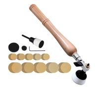 Pequeñas lijadoras para espacios estrechos, lijadora de cuencos, herramienta de lijado manual, herramientas de carpintería, herramienta de lijado de madera con 2 cabezales de rodamiento para pulir y