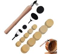 Pequeñas lijadoras para espacios reducidos, lijadora de cuencos, discos abrasivos portátiles, lijadora de cuencos, herramientas de carpintería, herramienta de lijado de madera con 2 cabezales de