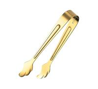 Pequeñas pinzas de acero inoxidable - Mini pinzas de azúcar de servicio, penas de cocina robustas | Mango pequeño para cubitos de hielo para cócteles, herramienta de comida con borde