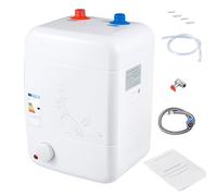 Pequeño acumulador bajo mesa 8L resistente a la presión - Depósito de agua caliente 1500 W bajo mesa 30 - 75 ℃ temperatura ajustable 23 x 21 x 36 cm