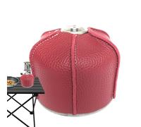 Pequeño bidón cubierta cubierta de cuero sintético protector de | Cubierta protectora portátil decorativa para estufa de camping unisex