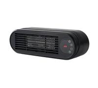 Pequeño calentador de refuerzo eléctrico con 2 velocidades | Calefacción rápida calentador habitación para interior habitación oficina cuarto de baño dormitorio garaje tienda coche