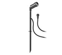 Pequeño foco LED de jardín con pincho de suelo SPICO para exterior IP44 negro