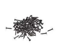 Pequeños clavos de latón de 1,2 mm x 8 mm (DXL) para cajas de fotos decorativas de madera, accesorios para el hogar, color negro, 100 unidades
