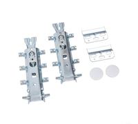 Percha de montaje invisible para armarios de cocina, diseño ajustable, soporta 120 kg por par, incluye fundas