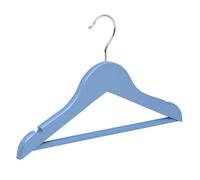Percha Infantil de Madera Pack de 9Perchas Hechas en Madera de Arce con Muescas Antideslizantes y Gancho Giratorio 360° de 30 cm
