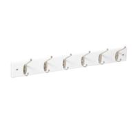 Percha metálica de Madera de 6 Cabezas, Blanca - 5 five simply smart
