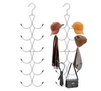 Percha para Bufandas con 12 Ganchos De Silicona, Perchas para Cinturones