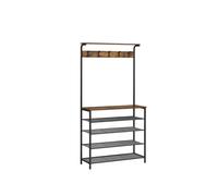 Percha para Ropa con Zapatero Estilo Industrial