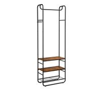 Percha para ropa, marrón/negro