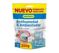 Percha ropa limpia - Absorbe Humedad de Armarios - Espacios de hasta 8 m2 - Fragancia a ropa limpia - Contenido: 1 unidad de 250 gr - Humydry