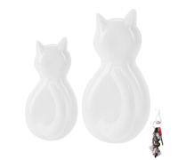 Perchas de cola de gato - Ganchos de estilo antiguo montados en la pared, percha de pared multiusos, gancho decorativo de cola de gato vintage para baño, llavero para colgar ropa, bufanda, bolso, toal