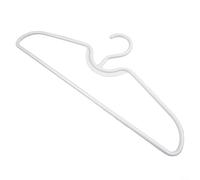 Perchas de plástico antideslizantes de cuello corto para maximizar el espacio vertical del armario, perchas blancas ligeras con textura de agarre seguro para camisas, blusas y organización del hogar