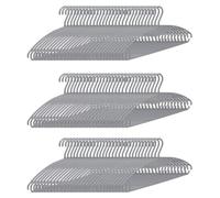 Perchas de Plástico con Gancho Giratorio Grises Pack 100 COM-FORT HOUSE