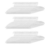 Perchas de Plástico Giratorias Blancas Pack 100 COM-FORT HOUSE | Gancho giratorio 360°, Superficie antideslizante, Resistentes, Ahorra espacio