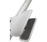 Perchas de plástico para colgar - Ahorran espacio - Blancas - 36 cm