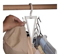 Perchas de ropa con rotación de 360 grados, 12 ganchos de almacenamiento | Percha en forma de V para armario, baño, dormitorio, viaje