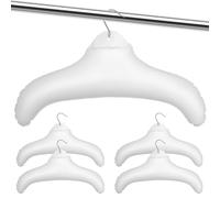 Perchas de Viaje Inflables Plegables de PVC, Pack de 5 | Hierro, Antideslizantes y Portátiles, para Viajes de Negocios, Colgadores Prácticos para Ropa
