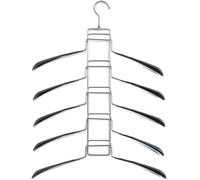 Perchas múltiples ahorradoras de Espacio de Metal - Perchas para Camisas - Perchas de Metal - Perchero múltiple - Organizador Armario - Perchas para Armario - 43 x 58,5 cm, Color Plateado