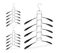 Perchas multiples colgadores de ropa 5 ganchos color negro colgadores múltiples
