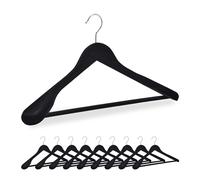 Perchas ropa colgadores con hombrera 10 unidades perchas aterciopeladas ligeras