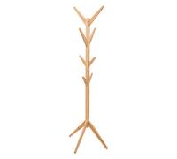Perchero árbol en madera de bambú con 8 varillas