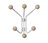 Maze Perchero de pared Bill XS blanco