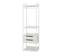 Perchero burro jässaatka con cajones 200x61x40 cm - gris [en.casa]