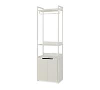 Perchero burro jässaatka con puertas 200x61x40 cm - gris [en.casa]