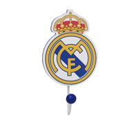 CYPBRANDS Real Madrid CF - Gancho de Pared de Madera, con Forma de Escudo, Producto Oficial