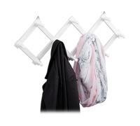 Perchero de pared 10 ganchos 400 g Perchero extensible colgador de pared