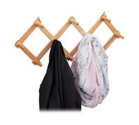 Perchero de pared 10 ganchos plegable perchero extensible colgador de pared