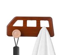 Perchero de Pared de Madera Colgador De Pared De Madera Resistente Estilo
