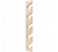 Perchero de Pared para Gorras Organizador Soporte Colgador Estante de Madera con 5 Huecos para Béisbol Mantiene la Forma Delgado Adecuado para Entrada , Color Madera Natural , Moderno Minimalista