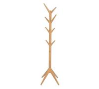 Perchero de pie 43x43x180 cm - diseño moderno de madera para salón - natural