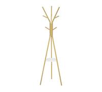 Perchero de pie 45.5x45.5x180 cm - diseño de trípode elegante y moderno - dorado