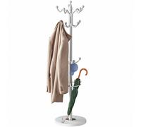 CASARIA® Perchero de Pie, Forma de Árbol, 14 Ganchos, Base Mármol, para Pasillo Recibidor Entrada, Colgador Chaquetas Sombreros Ropa Resistente Bolsos 175x37cm
