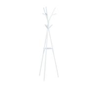 Perchero de pie edet metal 179x48x48 cm - blanco [en.casa]