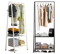 Perchero de Pie Extensible con Organizadores de Zapatos - Estantería Metálica Resistente - 60x35x152cm - KARAWAN.