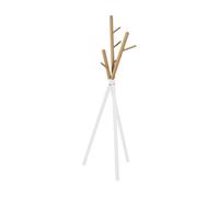 Perchero de pie laerdal 172x49x49 cm forma de árbol blanco [en.casa]
