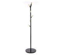 Perchero de pie metal color negro 6 colgadores 176 cm