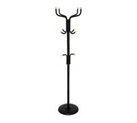 Miroytengo Perchero de Pie Recibidor con 11 ganchos Moderno Metal Estilo Industrial Color Negro 178 cm