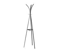 Perchero de pie vevelstad 181x53x53 cm acero - negro [en.casa]