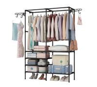 Perchero de pie y Zapatero Pared para Ropa Abrigos Estantería ropa estante MODA zapato armario empotrado organizador Vestíbulo