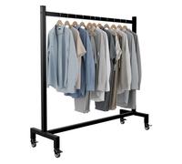 Perchero gisborne acero inoxidable negro 38x120x120 cm
