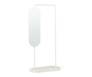 Perchero idependiente vamn con espejo giratorio 167x80x35cm - arena [en.casa]