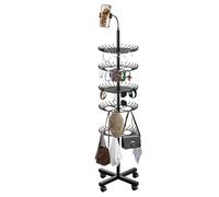 Perchero para el pelo, altura ajustable, soporte de exhibición vertical de 10 cm, para estación de trabajo en casa, servicio de extensión, instalación móvil, estilo, belleza, entrenamiento