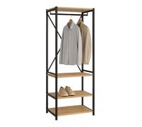 Perchero rus color roble safir y negro 160cm